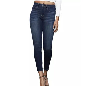 Good American Good Legs Crop Blue Jeans Size 2 / 26 Skinny